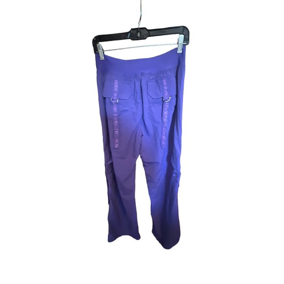 Zumba Fitness Cargo Jogger Convertible Pants Feel The Music Purple XXL - Picture 2 of 6
